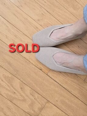 VIVAIA | Margot beige tan monochrome square-toe ballet flats | WMS 8.5